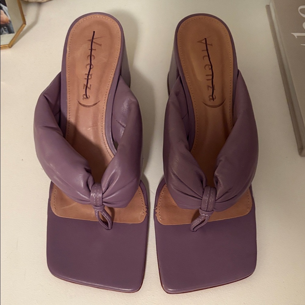Vicenza Purple Heeled Sandals - Picture 2 of 7